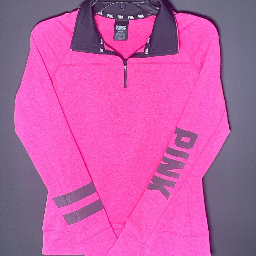 💕PINK - MOCK NECK WORKOUT ZIP TOP💕